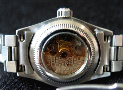 rolex with glass back.